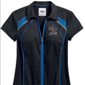 Harley-Davidson Women’s 115th SS Zip Front Shirt